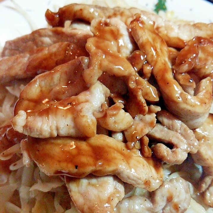 粉末生姜でショウガ焼き風トンテキ!
